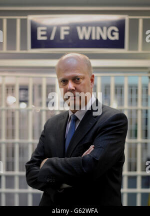 Minister-Besuch in Pentonville prison Stockfoto