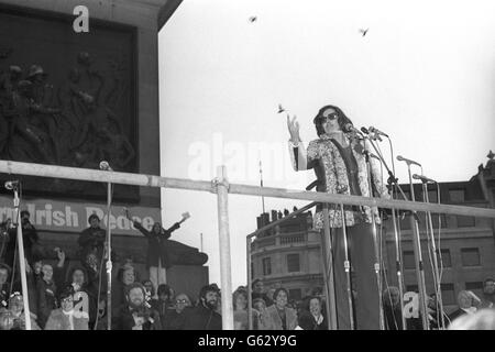 Politik - die Mühen - Northern Ireland Peace People Bewegung - Trafalgar Square, London Stockfoto