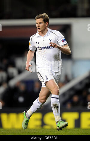 Fußball - UEFA Europa League - Viertelfinale - Erstes Teilstück - Tottenham Hotspur gegen FC Basel - White Hart Lane. Gylfi Sigurdsson, Tottenham Hotspur Stockfoto