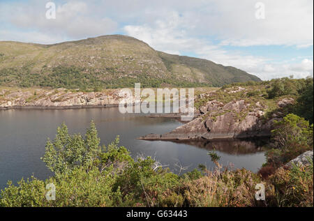 Upper Lake (östlichen Nordspitze), Killarney Nationalpark aus Ladies View, Ring of Kerry, Co. Kerry, Irland. Stockfoto