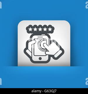Smartphone-Symbol. Die am besten bewerteten. Stock Vektor