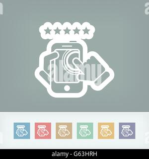 Smartphone-Symbol. Die am besten bewerteten. Stock Vektor