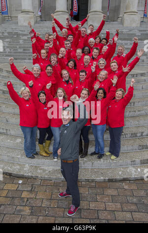 Segeln - Clipper 2013 / 14 Runde der World Yacht Race Photocall - die Guildhall Stockfoto