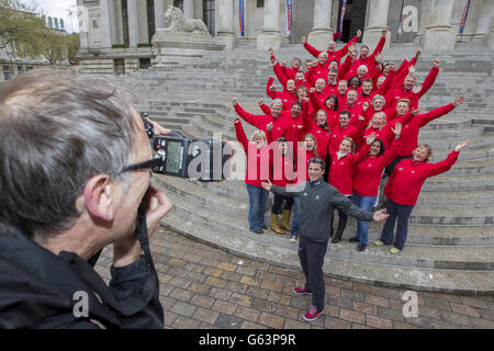 Segeln - Clipper 2013 / 14 Runde der World Yacht Race Photocall - die Guildhall Stockfoto