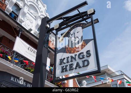 Kings Head Pub, obere Tooting Road, Tooting Bec, London Borough of Wandsworth, größere London, England, Vereinigtes Königreich Stockfoto