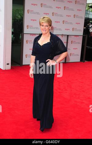 Clare Balding bei der Ankunft für die Arqiva British Academy Television Awards 2013 in der Royal Festival Hall, London. Stockfoto