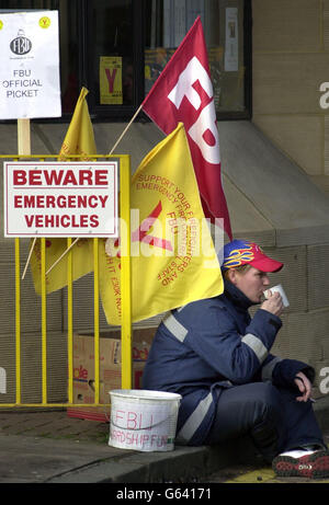 Feuerwehr Nationalstreik Stockfoto