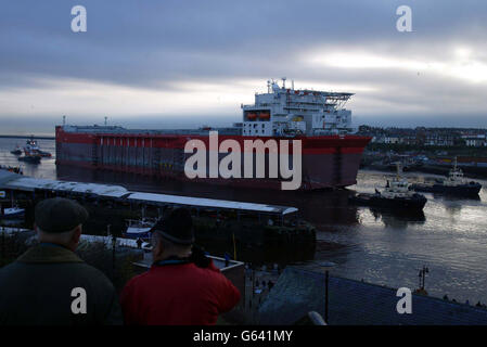 Bonga Ölplattform Tyneside Stockfoto