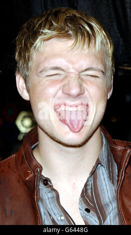 MTV – Nick Carter. Nick Carter bei den MTV Europe Music Awards 2002 im Palazzo Sant Jordi. Stockfoto