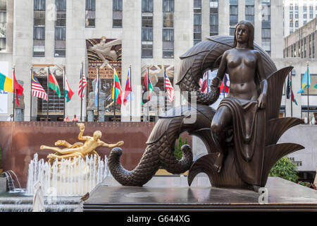 Das Rockefeller Center in New York City Stockfoto