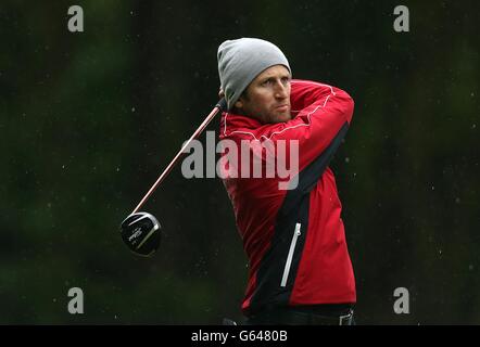 Gregory Bourdy aus Frankreich im zweiten Tag der BMW PGA Championship 2013 im Wentworth Golf Club. Stockfoto