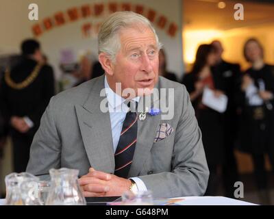 Königlicher Besuch in Edinburgh Stockfoto