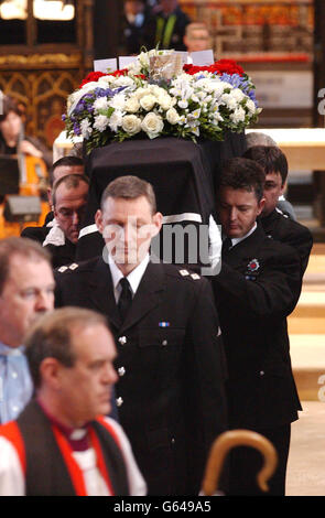 Stephen Oake Funeral Stockfoto