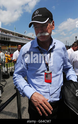 Vorstandsvorsitzender der Daimler AG, Dieter Zetsche, beim Spanish Grand Prix auf dem Circuit de Catalunya, Barcelona, Spanien. Stockfoto