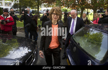 Huhne und Pryce aus dem Gefängnis befreit Stockfoto