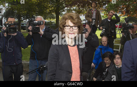 Huhne und Pryce aus dem Gefängnis befreit Stockfoto