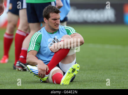 Lions Sam Warburton während des Conditioning Camps im WRU National Center of Excellence, Vale of Glamorgan. Stockfoto