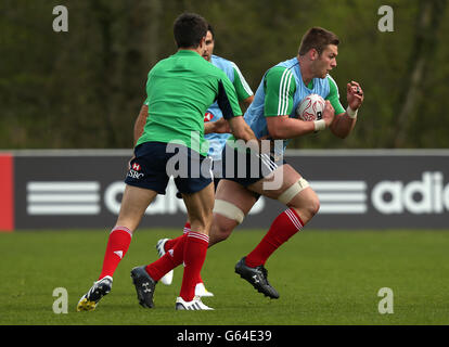 Lions Dan Lydiate während des Conditioning Camp im WRU National Center of Excellence, Vale of Glamorgan. Stockfoto