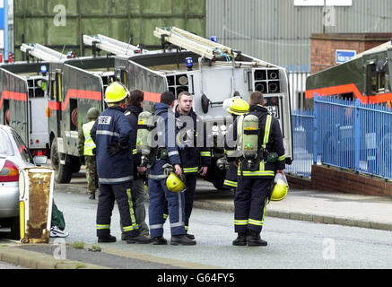 Feuerwehr-Streik Stockfoto