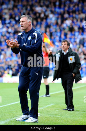 Fußball - Npower Football League Championship - Play Off - Semi Final - Rückspiel - Watford V Leicester City - Vicarage Road Stockfoto