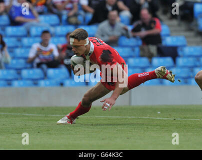 Rugby League - Super League - 2013 Wochenende Magic - Salford Stadt-Rottöne V Widnes Wikinger - Etihad Stadium Stockfoto