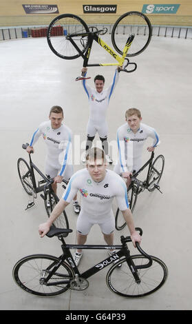 Radfahren - die Glasgow Leben Bahnrad-Team Stockfoto