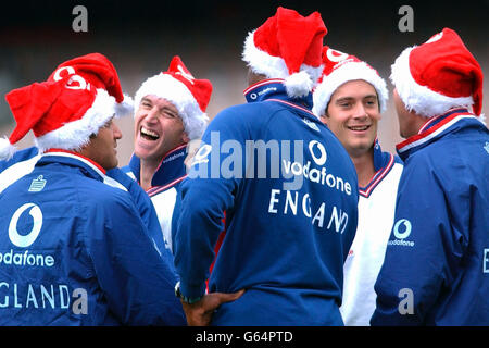 England Cricket Praxis zu Weihnachten Stockfoto