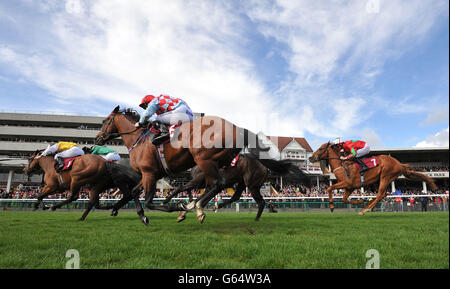 Pferderennen Sie - Pertemps Swinton Hürde Tag - Haydock Park Stockfoto