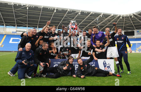 Fußball - Professional Development League Two - Play Off - Finale - Cardiff City gegen Charlton Athletic - Cardiff City Stadium Stockfoto