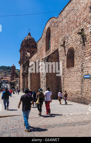 Basilica Menor Merced auf Mantas Straße in Cusco, Peru Stockfoto