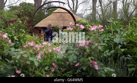 RHS Chelsea Flower Show Vorbereitungen Stockfoto