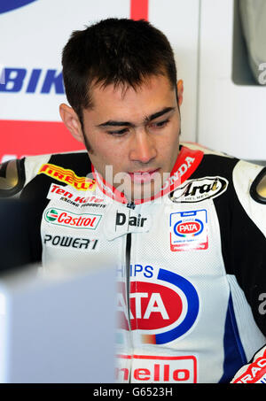 Motor Racing - SBK Superbike FIM World Championship - Runde fünf - Qualifikation - Donington Park Stockfoto