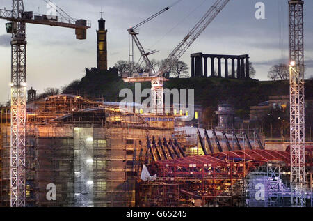 Schottisches Parlament sconstruction Stockfoto