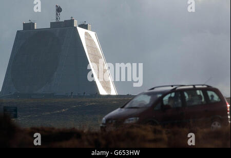 RAF Fylingdales Sohn von Star Wars-System Stockfoto