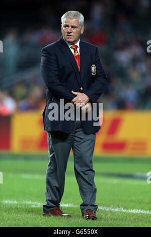 Rugby Union - 2013 British and Irish Lions Tour - Barbaren gegen British and Irish Lions - Hong Kong Stadium. Warren Gatland, Cheftrainer der britischen und irischen Lions Stockfoto