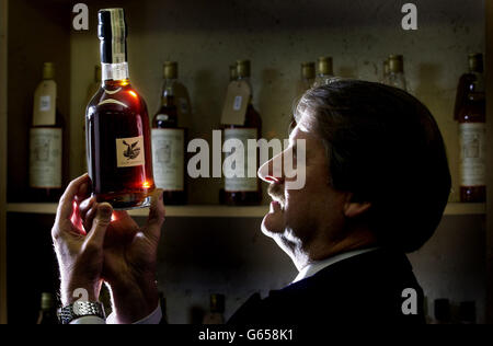 Dalmore Whisky Auktion Stockfoto