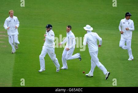 Cricket - Investec Testreihen - zweiter Test - England V Neuseeland - Tag 5 - Headingley Stockfoto