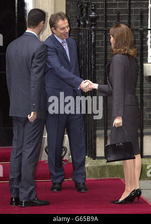 Asma Al-Assad trifft Tony Blair Stockfoto