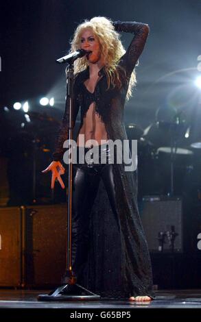 Shakira spielt Wembley Arena Stockfoto