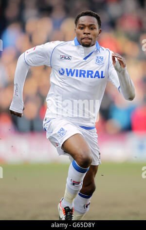 Fußball - npower Football League One - Tranmere Rovers gegen Sheffield United - Prenton Park. Jean-Louis Akpa Akpro, Tranmere Rovers Stockfoto