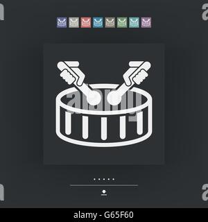 Trommel-Symbol Stock Vektor