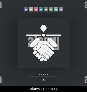 Vereinbarten Ort Stock Vektor