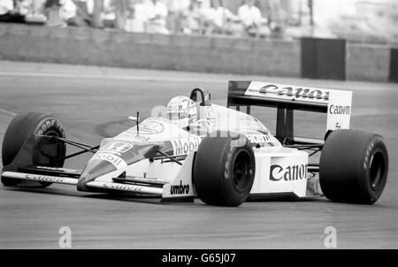 Rennsport - British Grand Prix - Silverstone - Nigel Mansell - 1987 Stockfoto