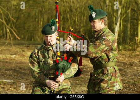 Das 3. Bataillon Parachute Regiment im Irak Standby-Modus Stockfoto