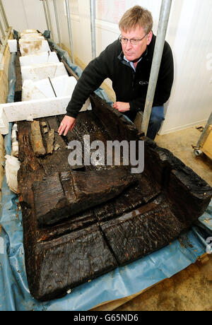 Bronzezeit lange Boote Naturschutzprojekt Stockfoto