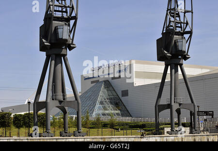 Royal Victoria Docks - Lager Stockfoto