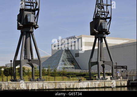 Royal Victoria Docks - Lager Stockfoto