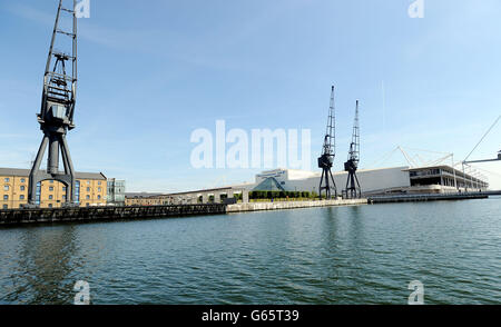 Royal Victoria Docks - Lager Stockfoto