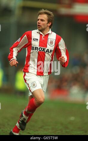 Fußball - Endsleigh League Division One - Derby County / Stoke City. Larus Sigurdsson, Stoke City Stockfoto