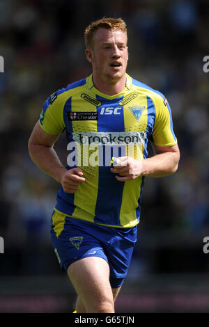 Rugby League - Super League - Warrington Wolves gegen Salford City Reds - Halliwell Jones Stadium. Chris Riley, Warrington Wolves Stockfoto